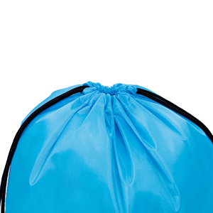 Football Shape Fabric Large Drawstring w/ Zipper