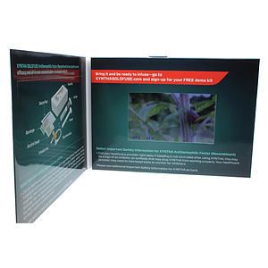 Lilac 4.3" LCD Video Bi-fold Brochure