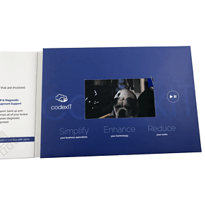 Lilac 4.3" LCD Video Bi-fold Brochure