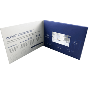 Lilac 4.3" LCD Video Bi-fold Brochure