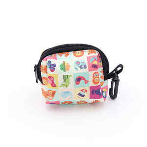 Pet Poop Waste Sublimation Bag Dispenser w/ Metal Carabiner