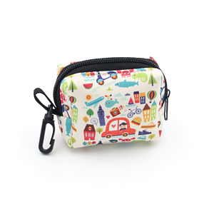 Pet Poop Waste Sublimation Bag Dispenser w/ Metal Carabiner