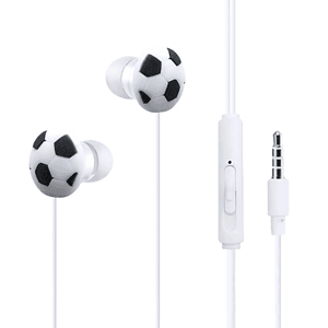 Soccer Style Wired Earbuds w/ Custom Imprint