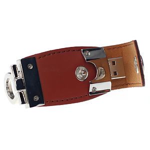 Jersey Leather USB with Keychain