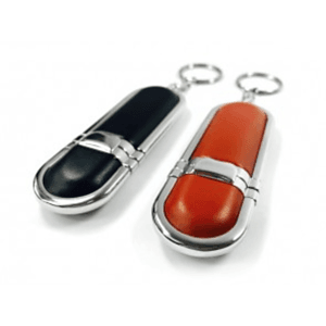 Nez Leather USB Drive with Keychain