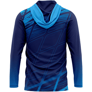 Unisex 170 GSM Sunproof SPF 50+ Fishing Long Sleeve T Shirt with Hoodie