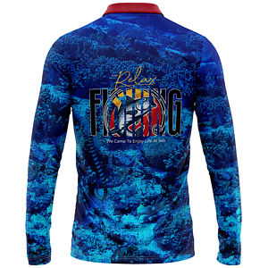 Unisex 170 GSM Sunproof SPF 50+ Fishing Long Sleeve Polo Shirt