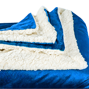 Dual Layer Soft Micro Mink Sherpa Blankets 50" X 60"
