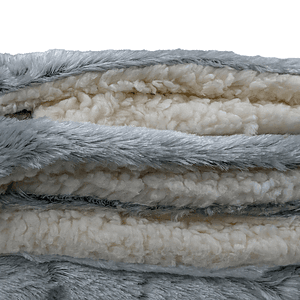 Polyester 235G Faux Fur Sherpa Blanket w/Custom Logo 50"x60"