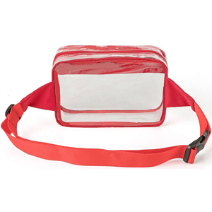 Waist Bag Stadium Approved Clear PVC Transparent Fanny Pack