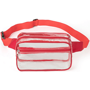 Waist Bag Stadium Approved Clear PVC Transparent Fanny Pack