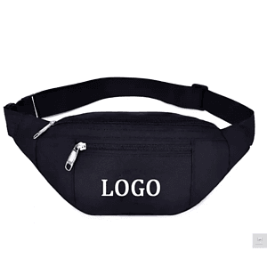 3 Zipper Waist Bag rPET Recycled 600D Polyester Fanny Pack