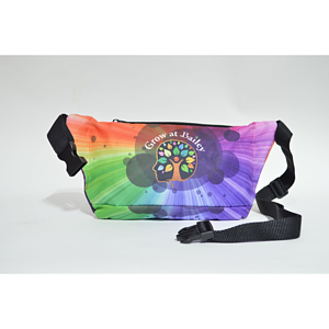 3 Zipper Fanny Pack w/ Full Wrap Sublimation Waist Bag