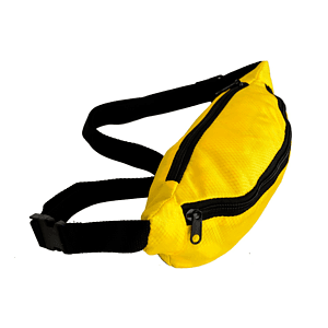Waterproof Ribstop Waist Fanny Pack w/ 2 Zippers, 13"W x 6"H