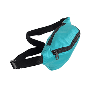 Waterproof Ribstop Waist Fanny Pack w/ 2 Zippers, 13"W x 6"H