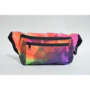 Rock'it 3-Day 3 Zipper Fanny Pack w/ Full Wrap Sublimation Waist Bag
