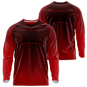 Unisex 180 GSM Cotton Feel Jersey Knitted Sublimation Long Sleeve T-shirt