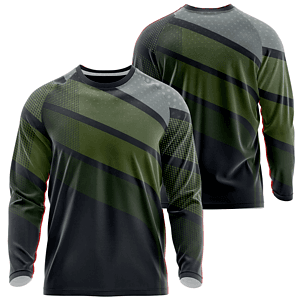 Unisex 180 GSM Cotton Feel Jersey Knitted Sublimation Long Sleeve T-shirt
