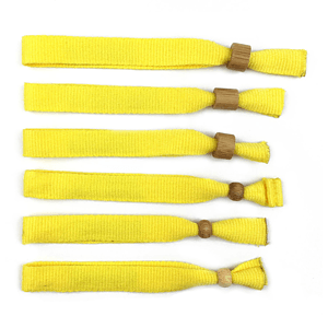1/2" Eco-friendly Bamboo Two-way Lock Reusable Event Wristbands
