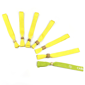 1/2" Eco-friendly Bamboo Two-way Lock Reusable Event Wristbands