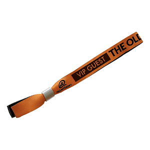 1/2" Custom Woven w/ Aluminum Lock Reusable Event Wristband
