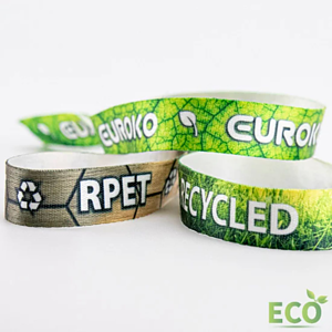 1/2" rPET Recycled Sublimated Eco-friendly Event Wristbands
