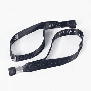 1/2" rPET Sublimated Eco-friendly Aluminum Lock Reusable Event Wristbands