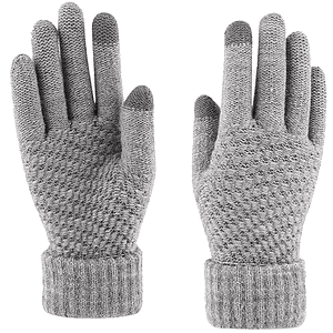 Thick Adult Female Gloves w/ 2 Finger Touch