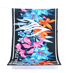 12"x 20" Sublimated Plush Microfiber Golf Towel w/ Grommet & Carabiner