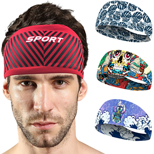 Performance 160G quick dry moisture wicking adult Headband w/ custom logo