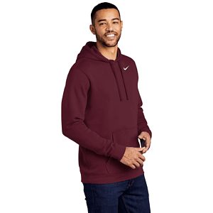 Nike Club Fleece Pullover Hoodie w/ Screen Print 8.2 oz.