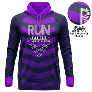 Women's 280 GSM Spandex Interlock Fleece Sublimation Hoodie