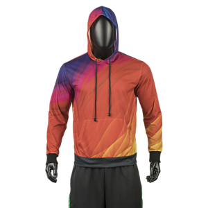 Unisex 280 GSM Spandex Interlock Fleece Sublimation Hoodie with Kangaroo Pocket