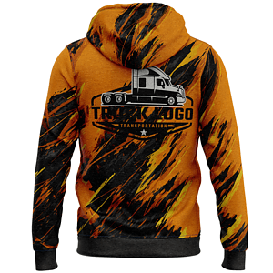 250 GSM Fleece Hoodie w/ Front Zipper & Pockets Sublimated Hoodies