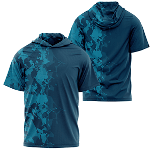 Unisex 180 GSM Cotton Feel Sublimation hooded T-shirt