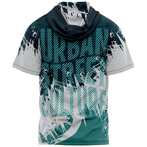 Unisex 180 GSM Spandex Milk Silk Sublimation Hooded T-shirt