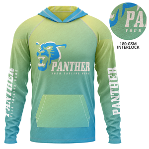 Unisex 180 GSM Poly Interlock Sublimation Pullover Hoodie w/ Kangaroo Pocket