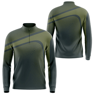 Unisex 150 GSM Jacquard Mesh Performance Sublimation Quarter Zipper Sweatshirt