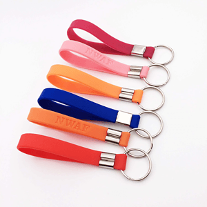 Silicone Debossed Key Tag