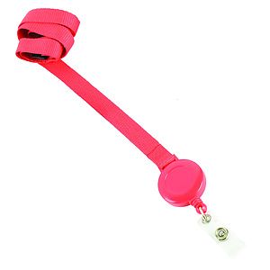 3/8 inch Blank Lanyards w/ Badge Reel