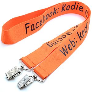 1" Double Ended Polyester Lanyard