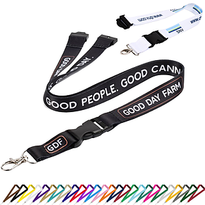 3/4"Dye Sublimation Lanyards with Buckle Release