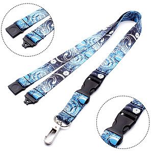 3/4"Dye Sublimation Lanyards with Buckle Release