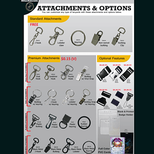 3/4 inch Dye-Sublimation Carabiner Pocket Lanyards