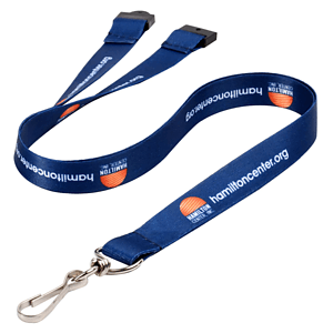 3/4"Dye Sublimation Lanyards with Safety Breakaway