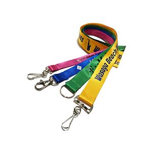 3/4 inch Nylon Lanyards w/ Retractable Reel Combo