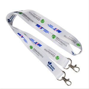 3/4" Double Ended Polyester Dye-Sublimation Lanyard Full Color