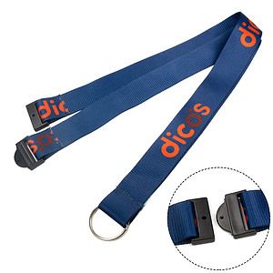 1" Polyester Full color Lanyards with Safety Breakaway