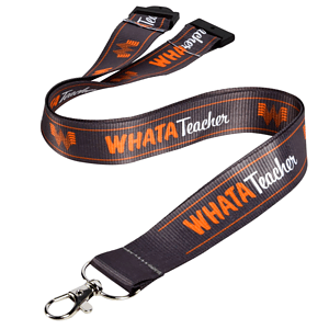 1/2" Polyester Full color Lanyards with Safety Breakaway
