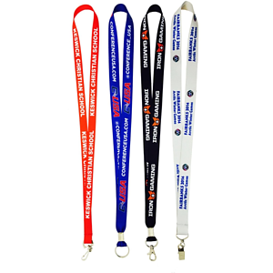 Polyester Combo Badge Reel Lanyard w/ Safety Breakaway